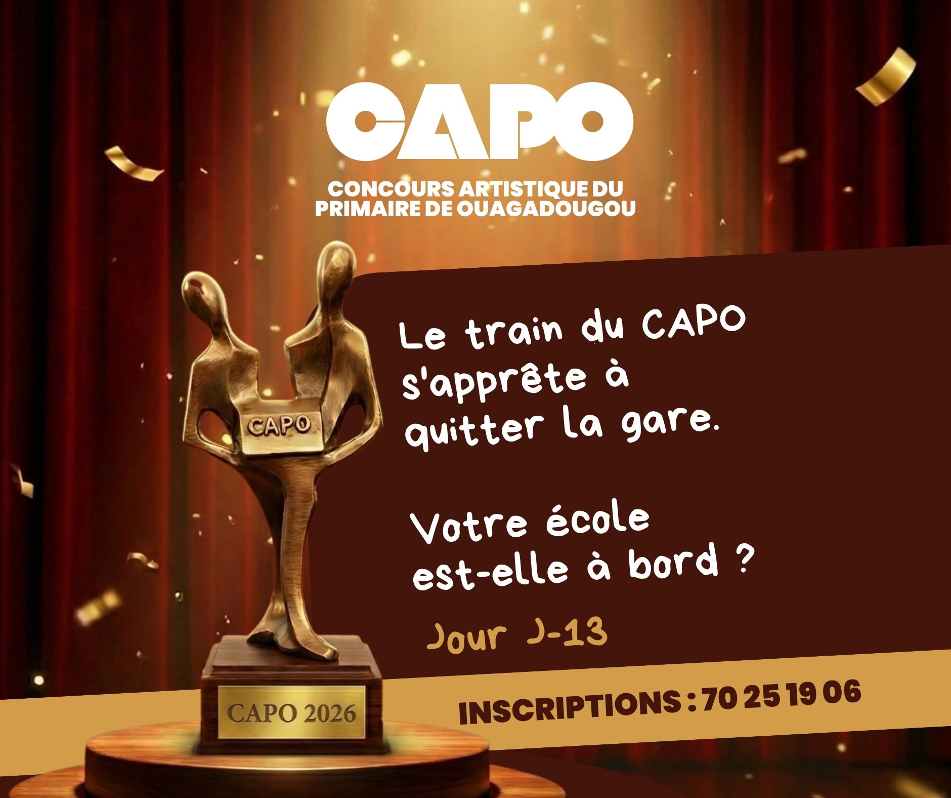 Enfants pratiquant le théâtre au CAPO